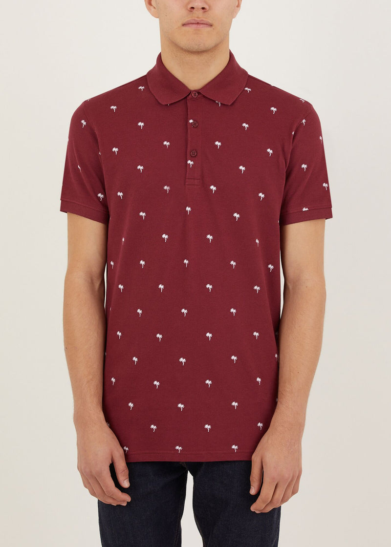 Tropic Polo Shirt - Burgundy