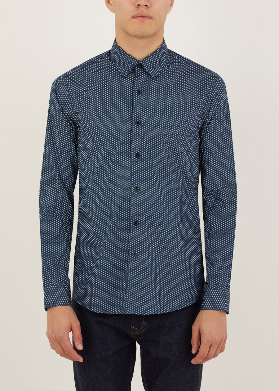 Walker Long Sleeve Shirt - Navy